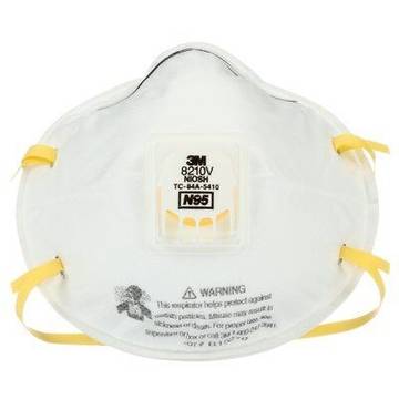 Respirator Particulate Disposable, Standard, N95, 95% Efficiency, Stapled, White