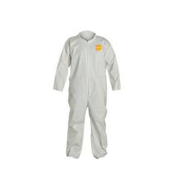 Hooded Protective Coverall, X-large, White, Microporous Film, For Automotive Refinishing