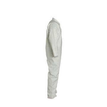 Hooded Protective Coverall, X-large, White, Microporous Film, For Automotive Refinishing