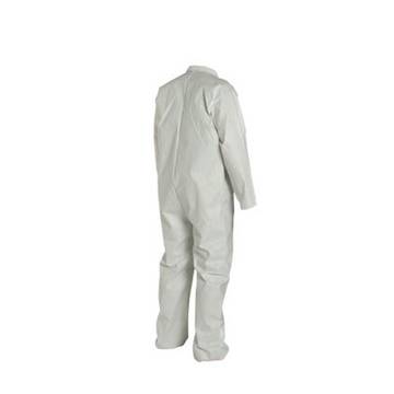 Hooded Protective Coverall, X-large, White, Microporous Film, For Automotive Refinishing