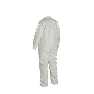 Hooded Protective Coverall, X-large, White, Microporous Film, For Automotive Refinishing