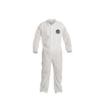 Chemical Resistant Protective Coverall, 3x-large, White, Proshield® 10 Fabric