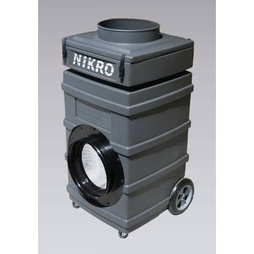 Upright Portable Hepa Scrubber, 115 V, 3.5 A, 500 To 950 Cfm, Polyethylene, 18 In X 23 In X 39 In