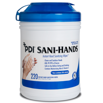 Sani Hands Wipes 220tub 6cs