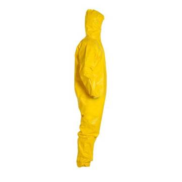 Combinaison de protection à capuche, résistante aux produits chimiques, très grande, jaune, tissu Tychem® 2000, 41-1/4 à 44-3/4 pouce