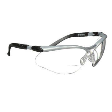 Eyewear 3m™ Bx Reader Protective, 11375-00000-20, Clear Lens, Silver Frame,  +2.0 Dioptre