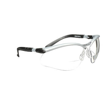 3m™ Bx Reader Protective Eyewear, 11376-00000-20, Clear Lens, Silver Frame, +2.5 Dioptre