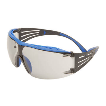 Lunettes de protection SecureFit(MC) 3M(MC) de Série 400, Verres antibuée pour intérieur/extérieur Scotchgard(MC), bleu/gris