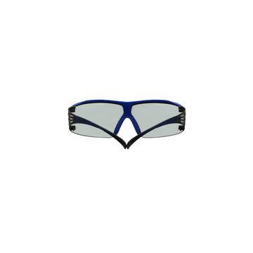 3m™ Securefit™ Protective Eyewear 400 Series, Sf407xsgaf-blu, Indoor/outdoor Scotchgard™ Anti-fog Lens, Blue/grey