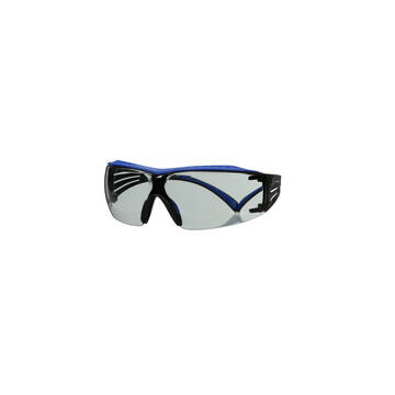 3m™ Securefit™ Protective Eyewear 400 Series, Sf407xsgaf-blu, Indoor/outdoor Scotchgard™ Anti-fog Lens, Blue/grey