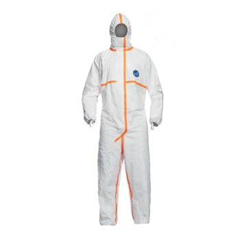 Combinaison de protection à capuche, résistante aux produits chimiques, très grande, blanc, tissu Tyvek® 800