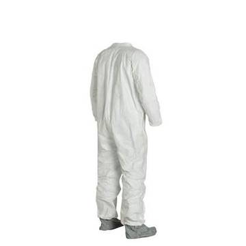 Chemical Resistant Protective Coverall, X-Large, White, Tyvek® 400 Fabric