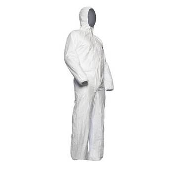 Combinaison de protection à capuche, résistante aux produits chimiques, 3X-Large, blanc, tissu Tyvek® 500
