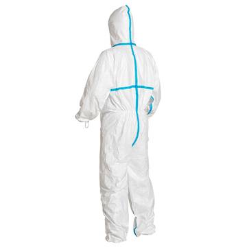 Hooded, Chemical Resistant Protective Coverall, X-Large, White, Tyvek® 600 Fabric