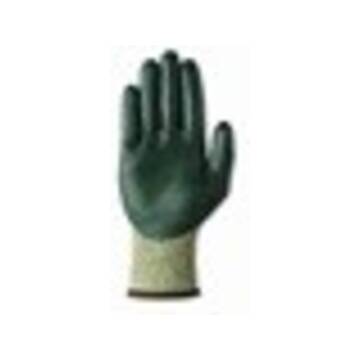 Medium-Duty Gloves, No. 10/X-Large, Nitrile Palm, Green, Yellow, Left and Right Hand