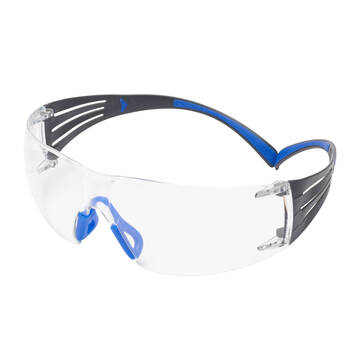 Lunettes de protection SecureFit(MC) 3M(MC) de Série 400, SF401SGAF-BLU, Verres antibuée transparents Scotchgard(MC)