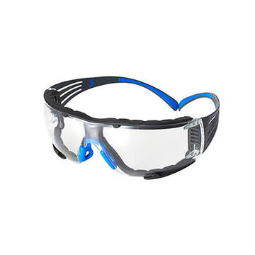 Eyewear 3m™ Securefit™ Protective 400 Series, Sf401sgaf-blu, Clear Scotchgard™ Anti-fog Lens