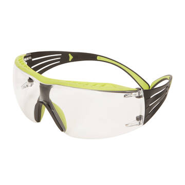 3m™ Securefit™ Protective Eyewear 400 Series, Sf401xaf-grn, Clear Anti-fog Lens, Green/black