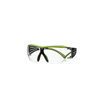 3m™ Securefit™ Protective Eyewear 400 Series, Sf401xaf-grn, Clear Anti-fog Lens, Green/black