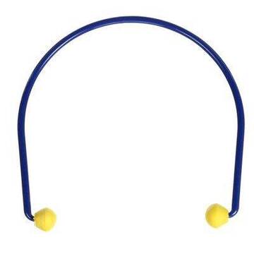 Protecteur d’oreille à arceau E-A-R(MC) Caps 3M(MC), modèle 200, bleu/jaune, 100 paires/caisse