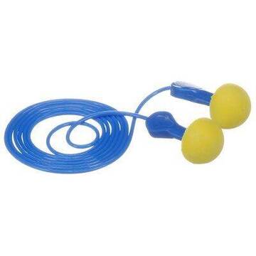 Bouchons d’oreilles Pod Plugs Express E-A-R(MC) 3M(MC), 311-1114, jaunes/bleus, avec cordon