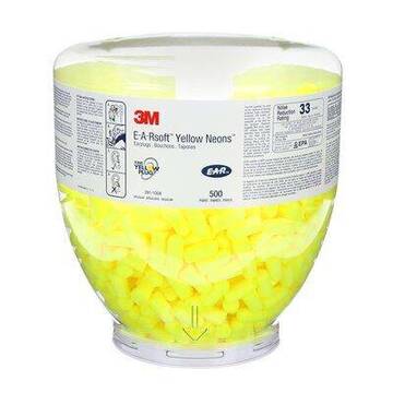 3m™ E-a-r Soft Yellow Neon One Touch Refill, 391-1004, Csa Class Al, Uncorded