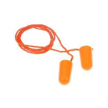 3m™ Foam Earplugs, 1110, Orange, Corded