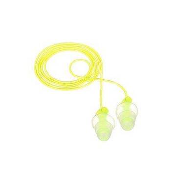 3m™ Tri-flange Earplugs, P3000, Yellow, Corded