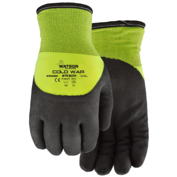 Cold War Gloves, Yellow/black, Nitrile
