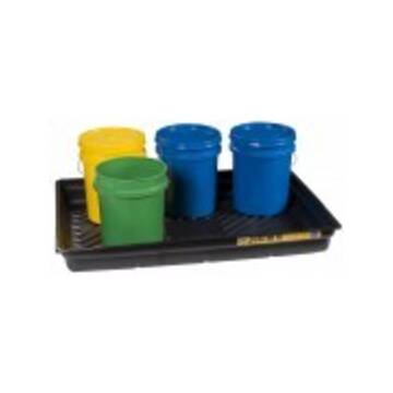 Rigid Spill Tray, 5.5 in ht, 47 in wd, 29 gal, Recycled Polyethylene