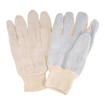 Glove Leather Palm Cotton Back C Grade