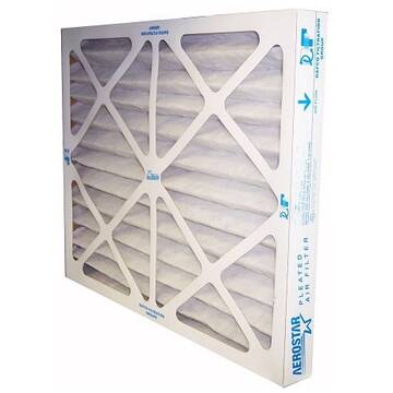 Air Filter Pleated, 100% Synthetic, 16 In X 16 In X 2 In, Merv 8