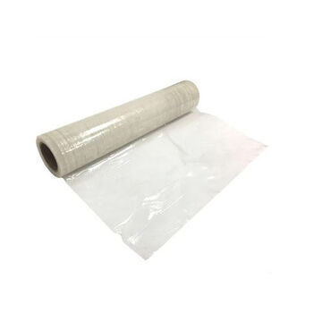 Self Adhesive Carpet Cover, 36 in x 200 ft x 3 mil, Polyethylene, Water Clear