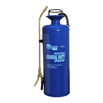 Handheld Sprayer, Funnel Top General Duty, 3.5 gal Tank, Steel Tank, 0.4 to 0.5 gpm, 3 in Fill Opening