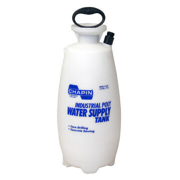 Water Supply Tank, 3 gal Tank, 4 in Fill Opening, Polyethylene Tank, Metal Alloy Handle