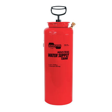 Water Supply Tank, 3.5 gal Tank, 4 in Fill Opening, Steel Tank, Polyethylene Handle