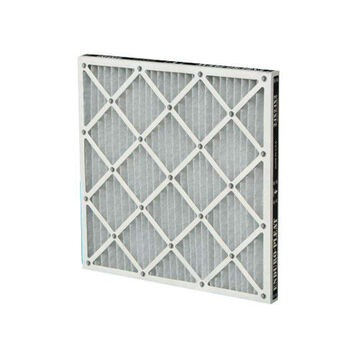 Pleated Air Filter, High Capacity, 100% Synthetic, 24 in x 24 in x 2 in, MERV 8