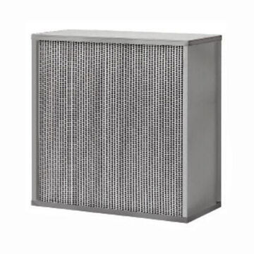 HEPA Pleated Filter, High Capacity, Micro Glass Fiber, 12 in x 24 in x 12 in