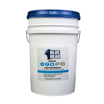 Paint Remover, 5 gal, Pail, Gold/Yellow, Liquid