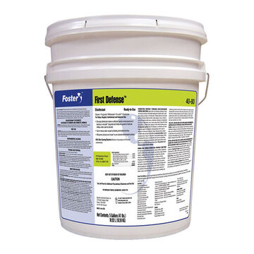 Disinfectant, 5 Gal, Pail, Light Green, Liquid