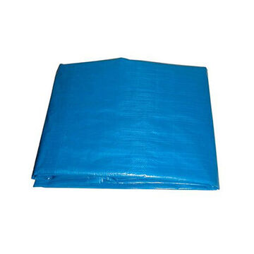 Heavy Duty Tarpaulin, 10 ft x 12 ft, Polyethylene, Blue