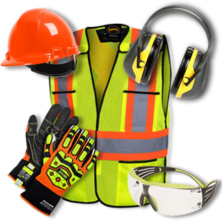 Personal Protective Equipment - Head Protection - Decals and Reflectors -  Bande réfléchissante, jaune, 1 pouce x 4 pouce