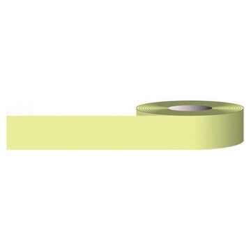 Glow-In-The-Dark Marking Tape, Green/Yellow, 2 in wd, 30 ft lg, 10 mil