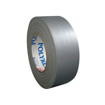 Multi Purpose Duct Tape, 2 in x 60 yd x 10 mil, Polyethylene Coated Cloth, Silver