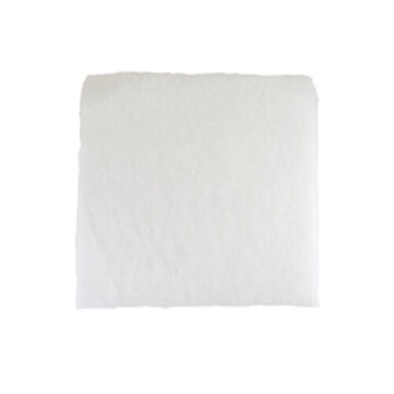 Prefilter Media Pad, Exact Cut Dry, Polyester, White, 16 in x 16 in x 1 in
