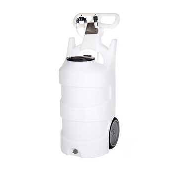 Portable Fog Unit, 10 gal, White, Compressed Air Operating, Draws from Pre-Mixed Solution Chemical Pickup Type