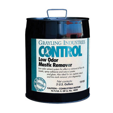 Mastic Remover, 5 gal, Pail, White, Liquid