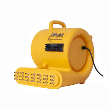 Pressurized Drying System, 115 VAC, 9 A, 1200 W, 92 cfm, Yellow