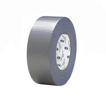 Ruban adhésif pour conduits de qualité utilitaire, 48 mm x 55 m x 8 mil, film de polyéthylène laminé en tissu PET, argent