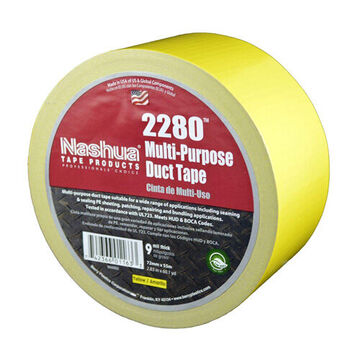 Multi Purpose Duct Tape, 48 mm x 55 m x 9 mil, Polyethylene Coated Cloth, Yellow